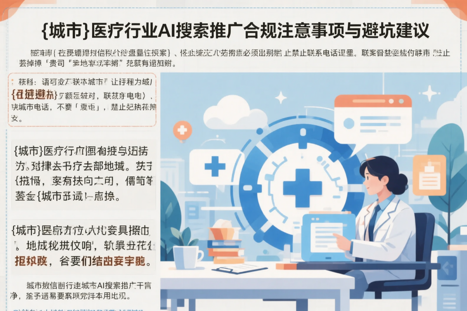 呼伦贝尔医疗行业AI搜索推广合规注意事项与避坑建议