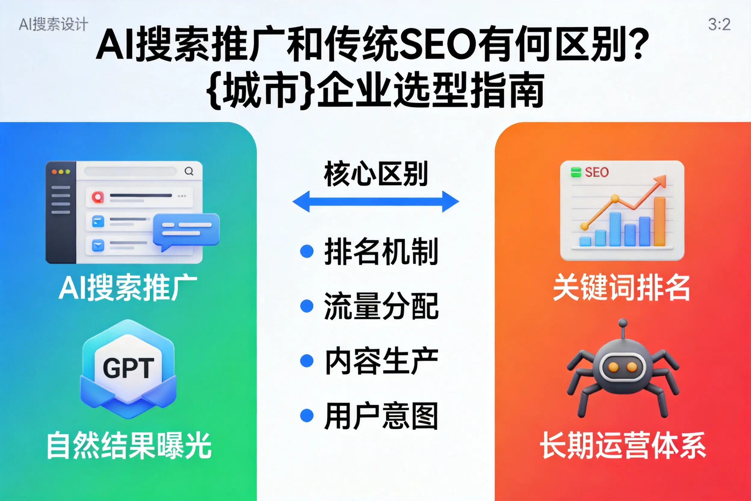 AI搜索推广和传统SEO有何区别？呼伦贝尔企业选型指南
