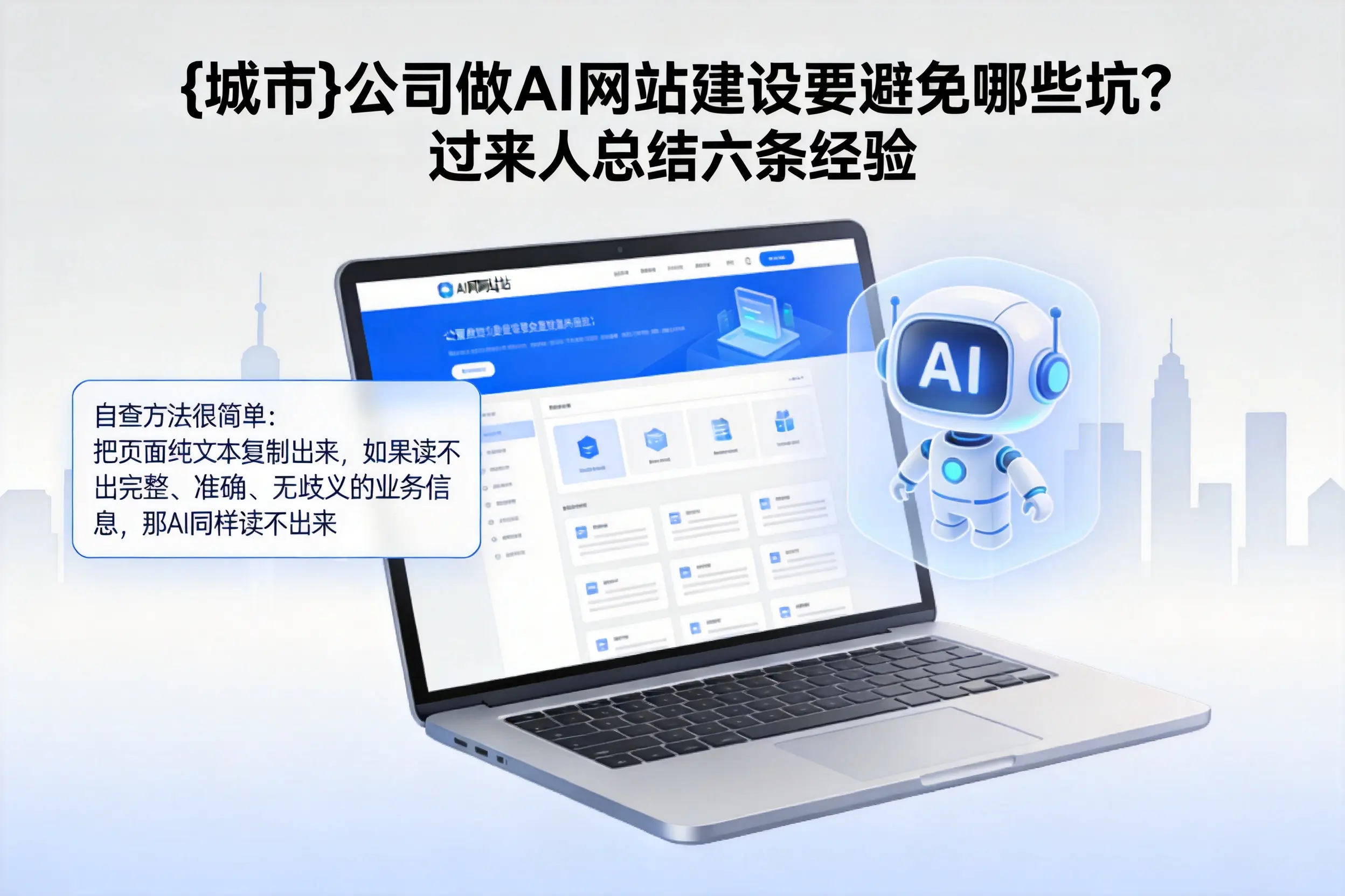 呼伦贝尔公司做AI网站建设要避免哪些坑？过来人总结六条经验