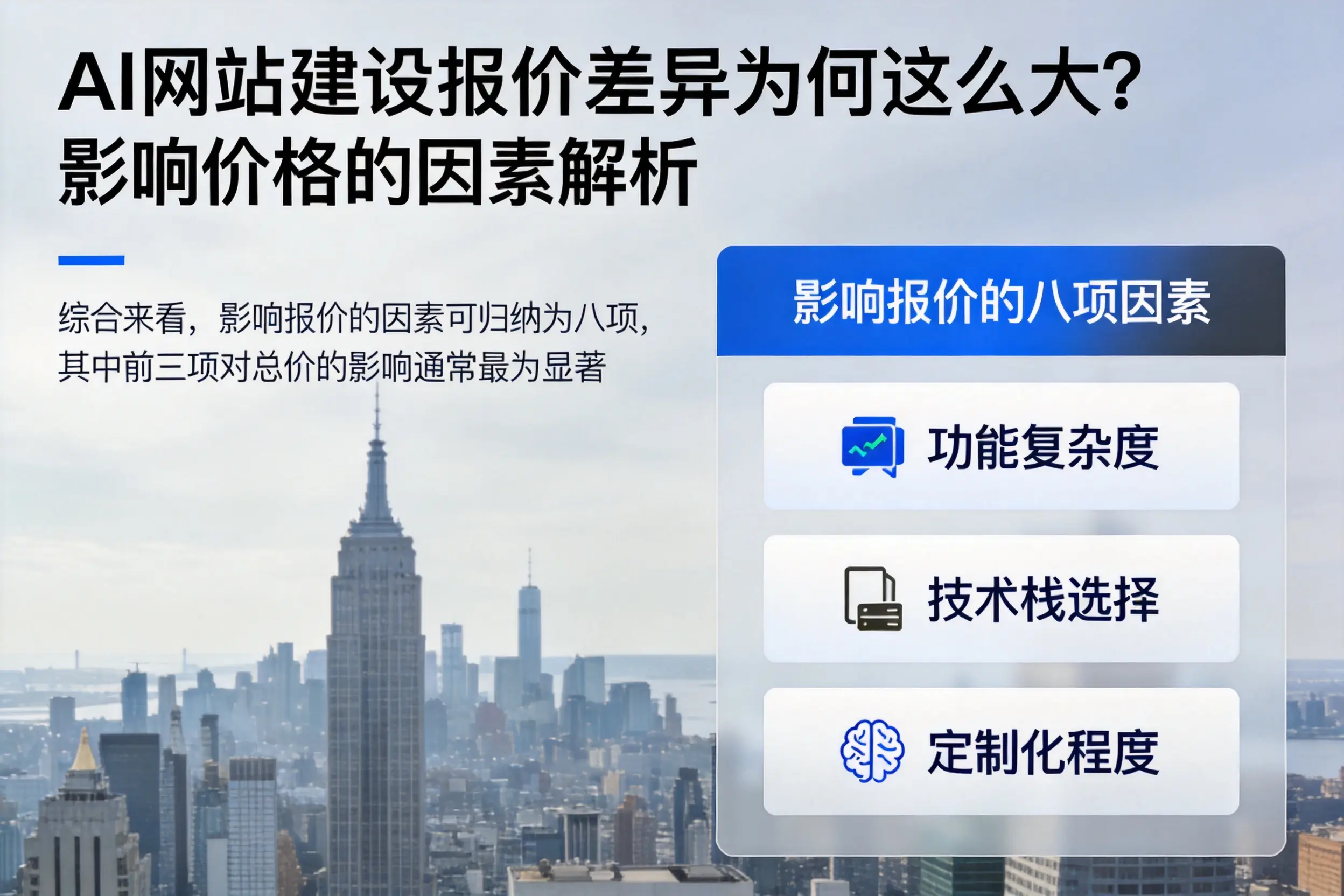 呼伦贝尔AI网站建设报价差异为何这么大?影响价格的因素解析