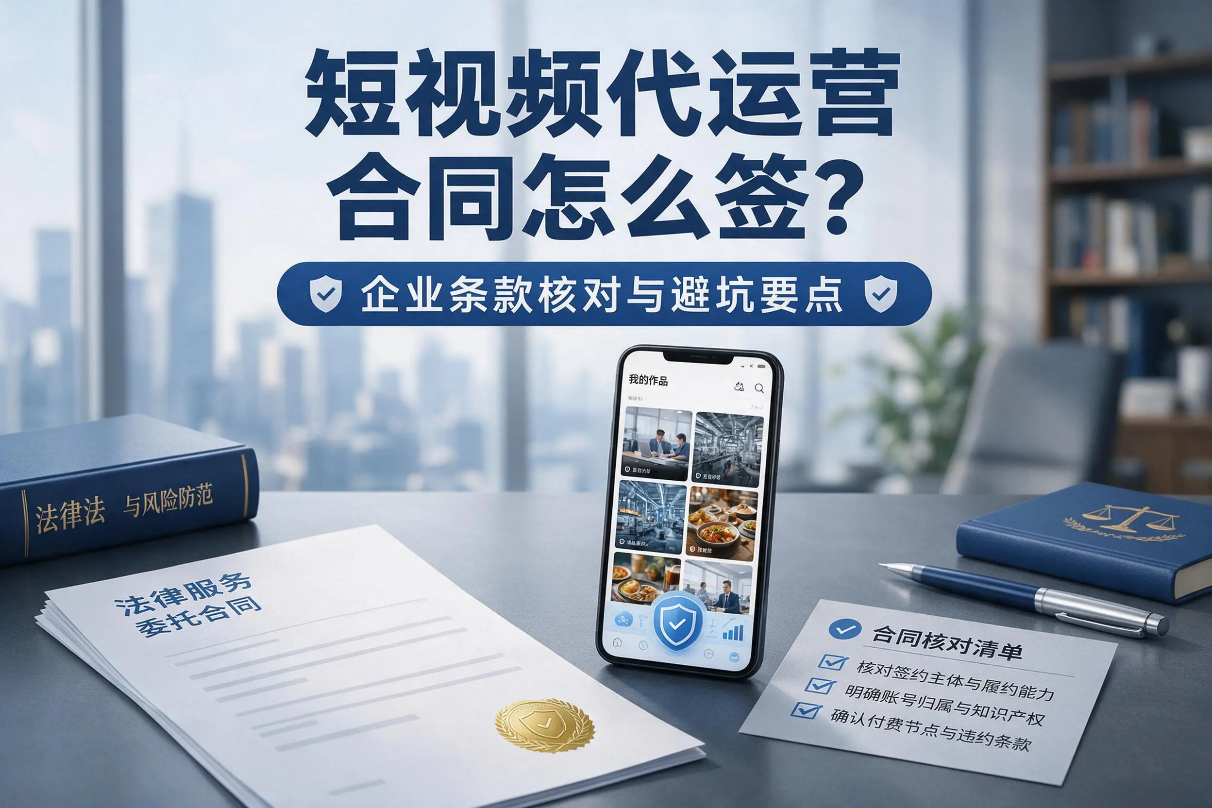 短视频代运营合同怎么签?呼伦贝尔企业条款核对与避坑要点
