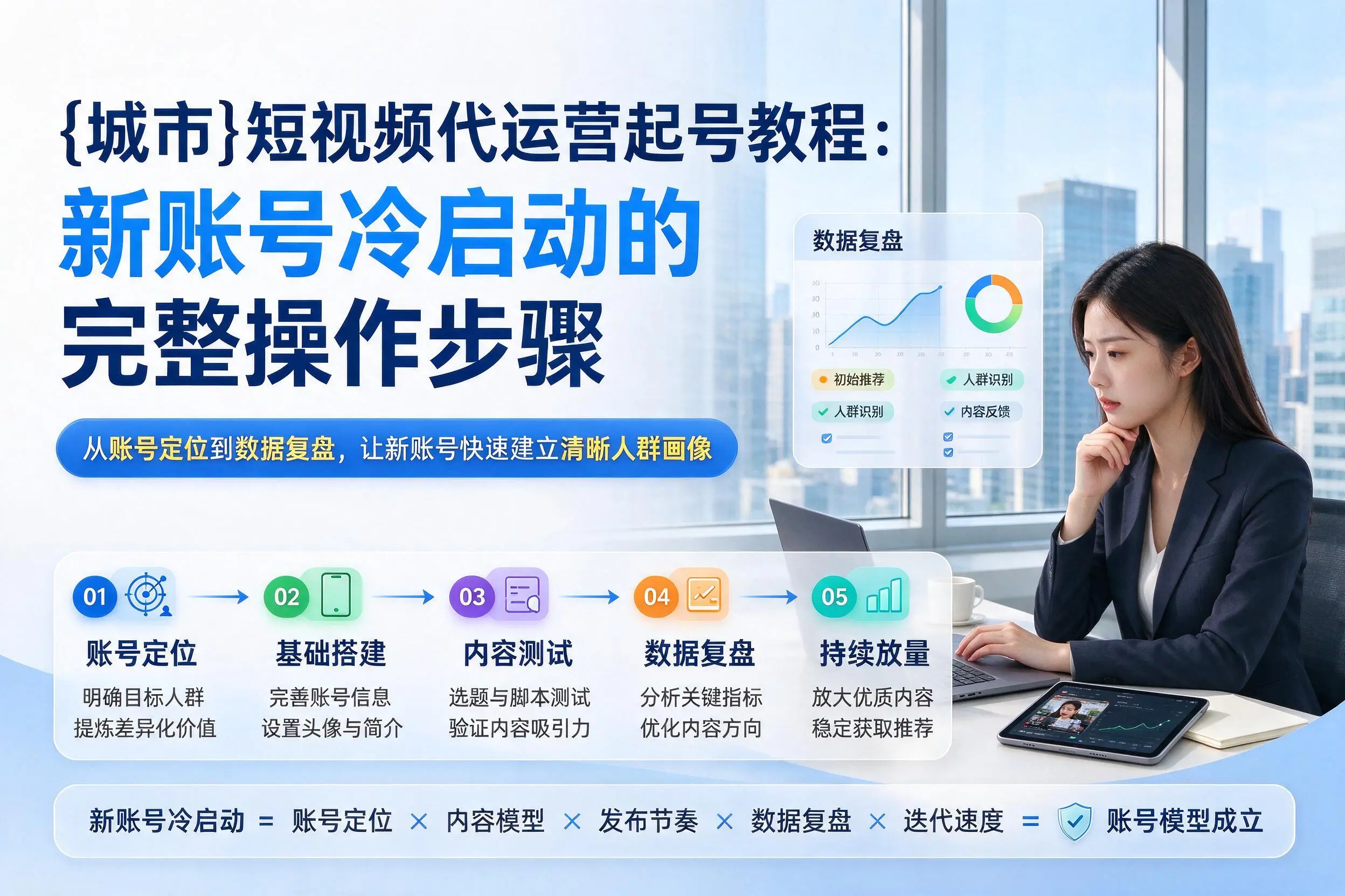 呼伦贝尔短视频代运营起号教程：新账号冷启动的完整操作步骤