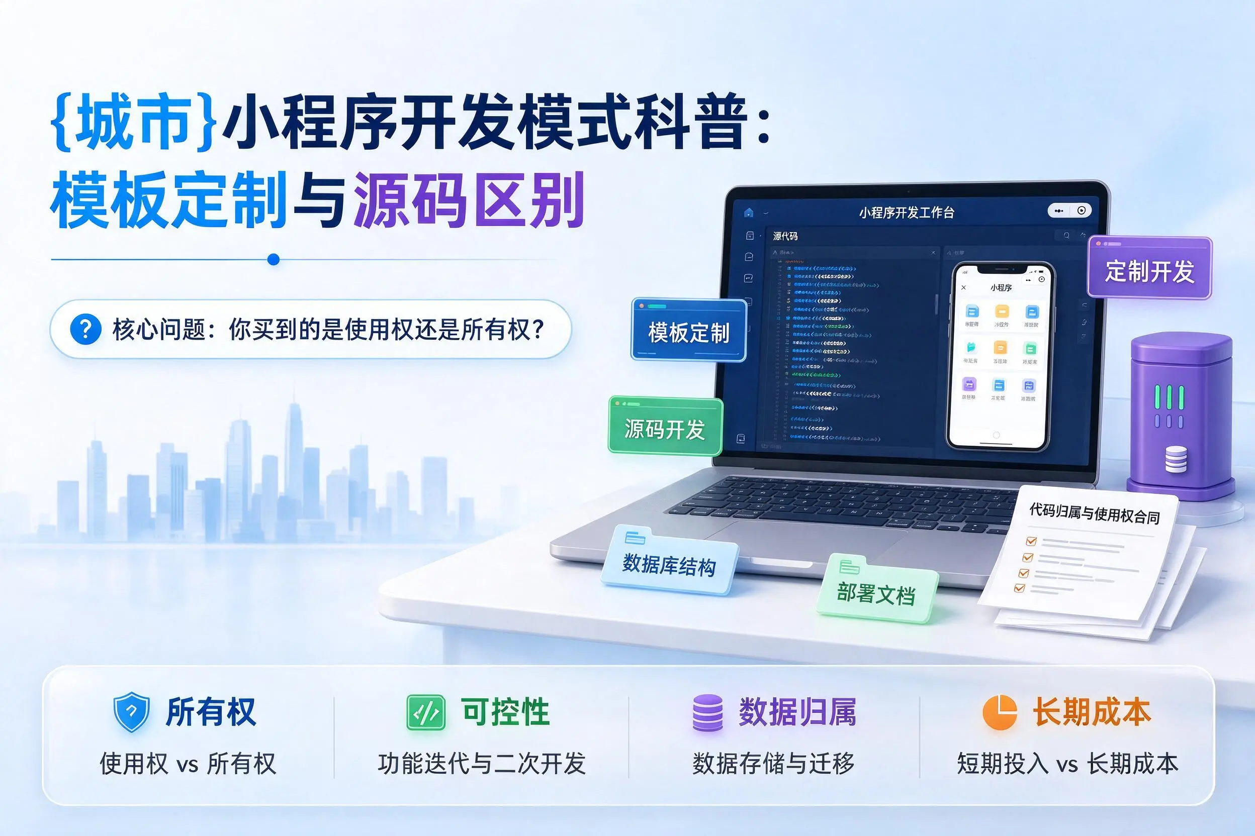 呼伦贝尔小程序开发模式科普：模板定制与源码区别