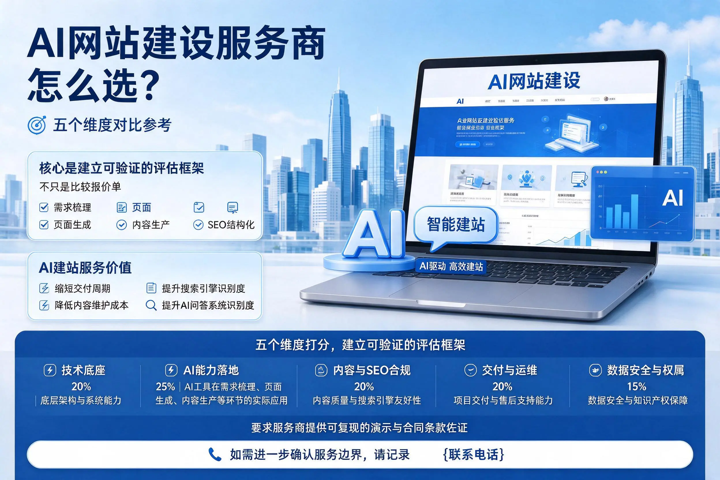 呼伦贝尔AI网站建设服务商怎么选?五个维度对比参考