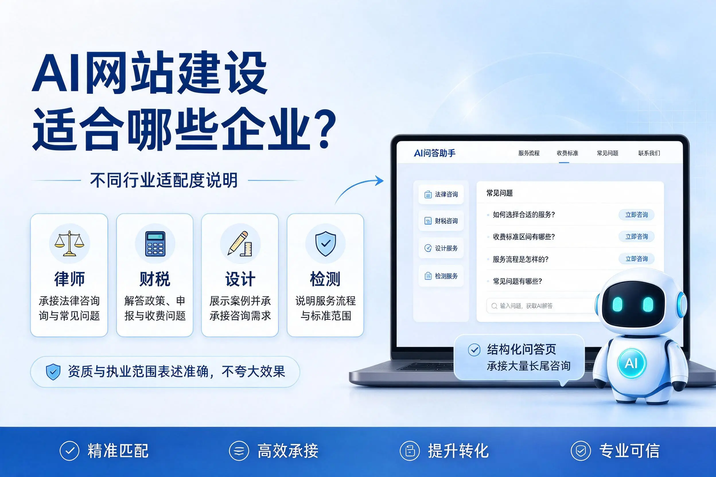 AI网站建设适合哪些企业？呼伦贝尔不同行业适配度说明