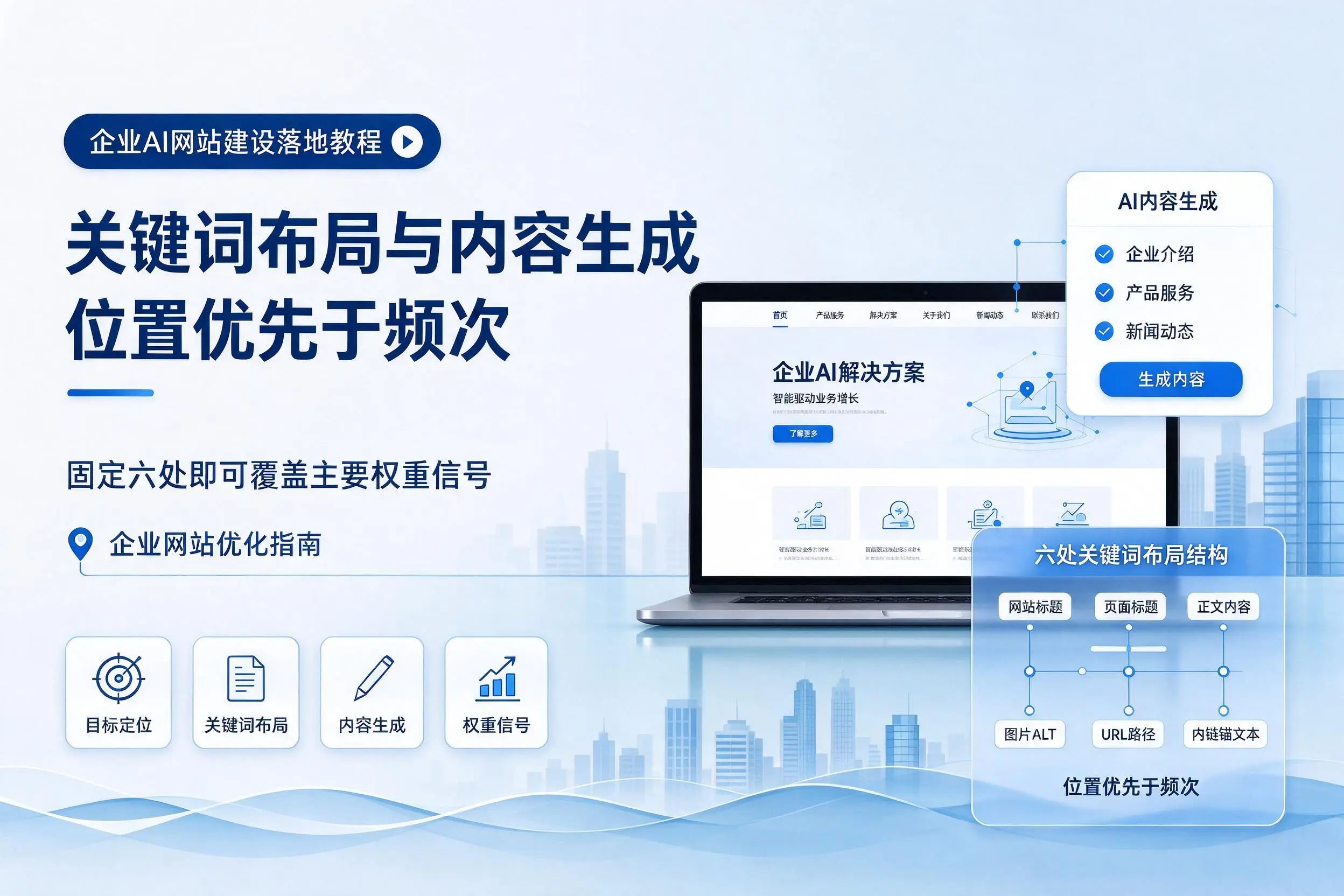 呼伦贝尔企业AI网站建设落地教程:关键词布局与内容生成